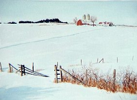 Winter Farm bySandra Hildreth